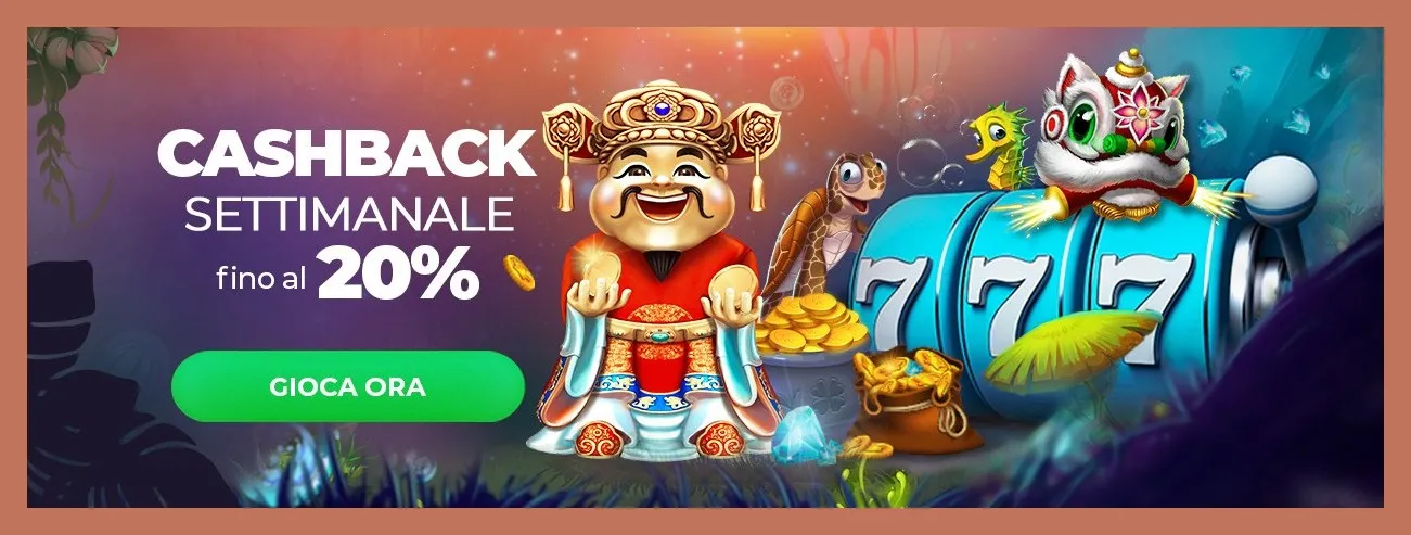 Weekly Cashback fino al 20%